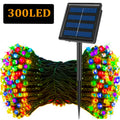 Luzes de corda solares LED 300LED 8 modos movidos a energia solar luzes de Natal ao ar livre à prova d'água estrelado luzes de fadas de Natal