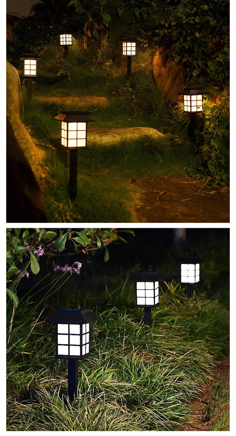 LED Solar Lawn Light para exterior, impermeável Path Light, Jardim e Estrada, Decoração de Pátio, Luminárias de Paisagem, IP65
