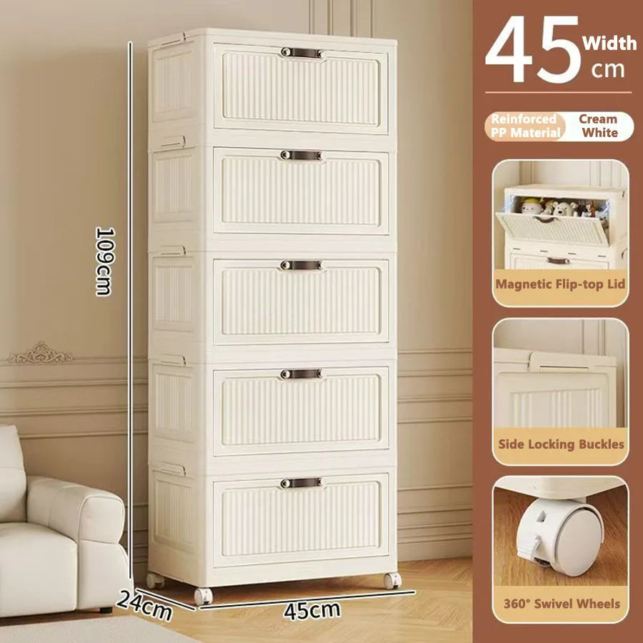 Armário de armazenamento, caixa de armazenamento dobrável, armário para brinquedos para a sala de estar, prateleira de armazenamento, armário para lanches, caixa organizadora, armário de armazenamento para a cozinha, arm