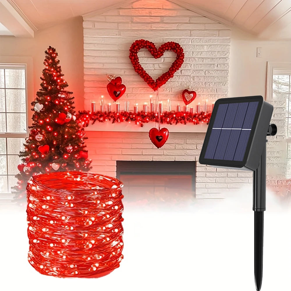 Leds solar led luz ao ar livre festão lâmpada jardim solar luz de fadas corda natal decoração do jardim ao ar livre