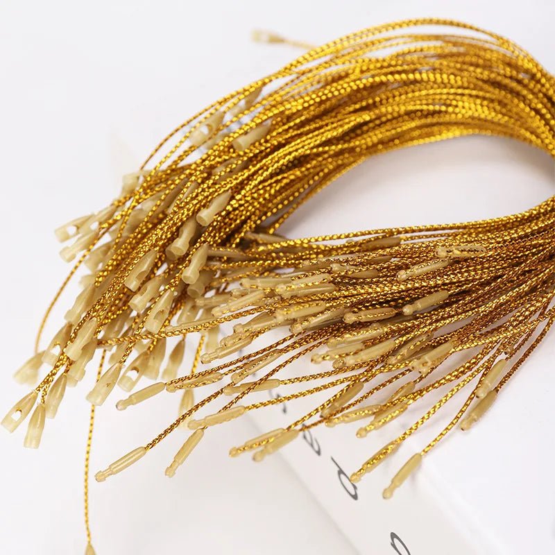 Decoração de árvore de natal ornamentos pendurado corda ouro prata pendurar tag cabo para natal fontes de festa de casamento noel navidad natal
