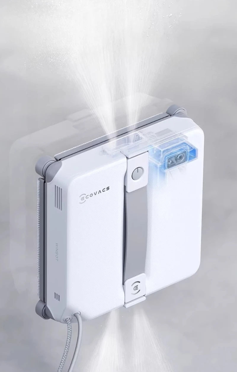 Robô Inteligente ECOVACS para Limpeza de Janelas WINBOT MINI2 Robô de Limpeza de Vidros 8000Pa Aspirador de Vidros 100-240V
