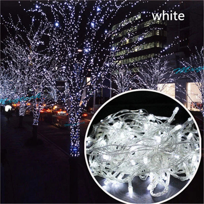 Christmas Lights 10M 20M 30M 50M 100M Decorative Led String Fairy Light 8 Modes Garlands Lights For Wedding Party Holiday Lights
