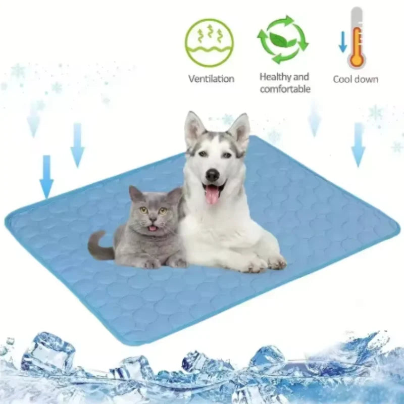 Tapete Refrescante para Cães, Cama Fria de Verão para Pets, Extra Grande para Cães Pequenos e Grandes, Acessórios para Pets