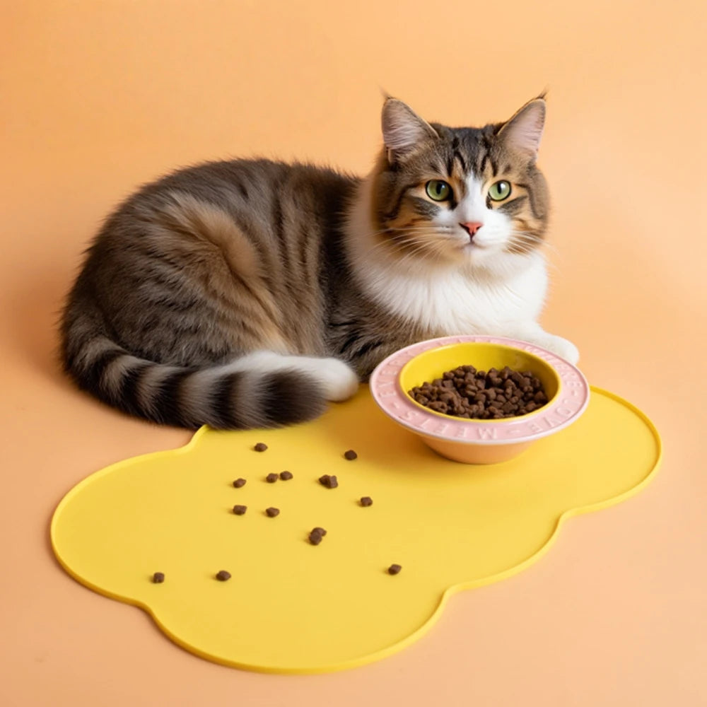 Tapete para Animais de Estimação - Projetado para Animais - para Animais de Pequeno e Médio Porte - Compatível com Todos os Tipos de Piso, Tapete para Refeições
