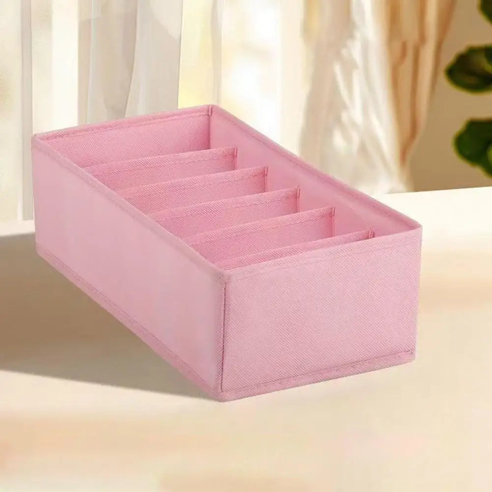 Organizadores de Roupa Íntima para Armários e Gavetas, Organizador de Sutiãs e Roupas para Guarda-Roupa, Caixa de Armazenamento Dobrável para Meias e Calças