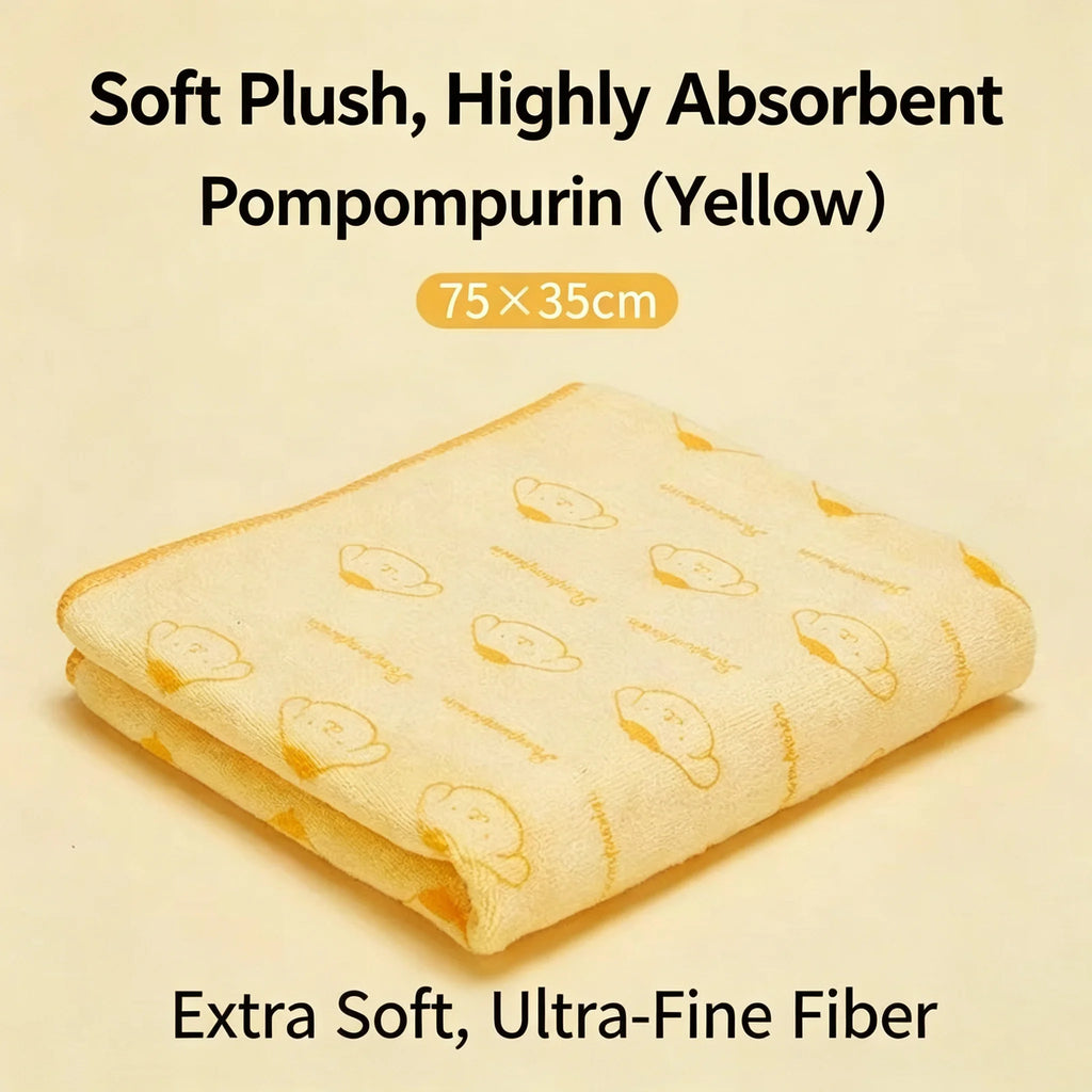 Toalha de banho de microfibra com estampa de desenho animado, supermacia, de alta capacidade de absorção, de secagem rápida e com tratamento antibacteriano 7A.