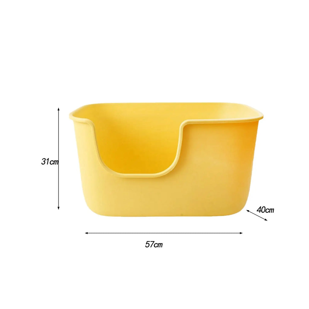 Bandejas de areia para animais de estimação com lados altos, suprimentos para animais de estimação, panela grande à prova de respingos, vaso sanitário para animais pequenos, gatinho, hamsters, gatinho, coelho