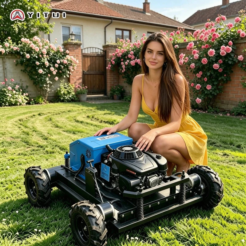 Cortador de relva personalizado, com corpo compacto e fácil de usar, ideal para projetos de jardinagem e paisagismo em pátios.