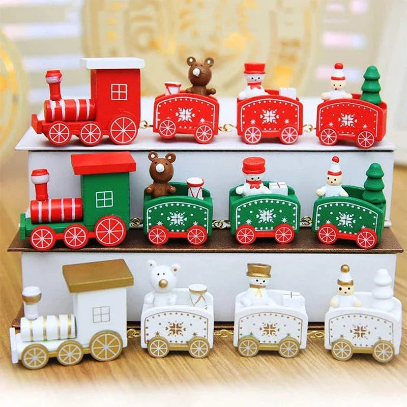 Decorações de Natal: Trem, Enfeites para Árvore de Natal, Decoração para Festas e Casa, Ano Novo 2026, Presente de Natal, Adereços para Vitrine