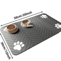 Tapete de alimentação para animais de estimação, absorvente, suporte de borracha, secagem rápida, tapete de água para cães e gatos, comida e tigela de água com à prova d'água