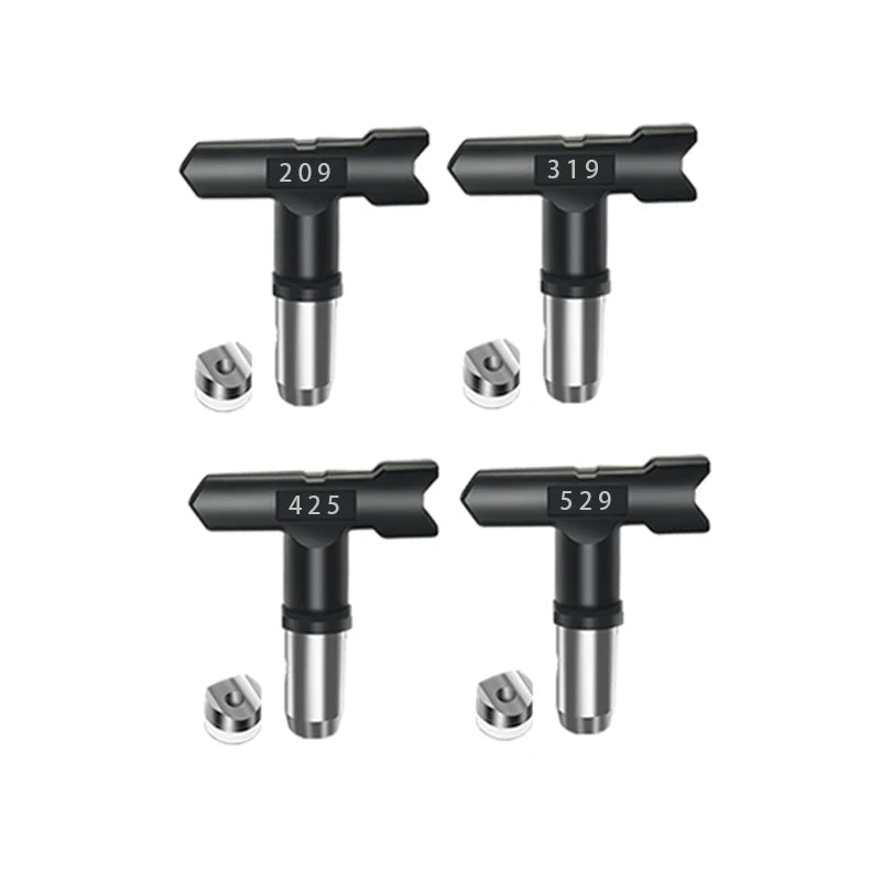 Pistola de Pulverização de Tinta Airless de Alta Pressão 3600 PSI com 4 Bicos e Protetor de Bico ou 6 Filtros para Pistola de Pulverização Airless