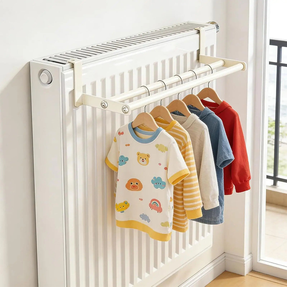 Varal de Roupas Montado na Parede, Suporte para Toalhas de Alta Resistência, Economizador de Espaço, Varal de Roupas para Quarto e Closet