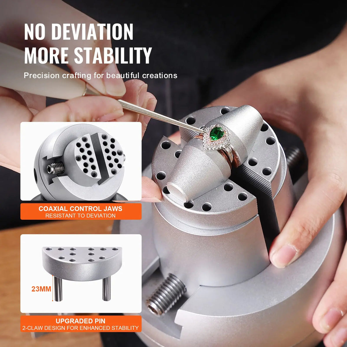 69 PCS Attachment Ball Vise 5\" Engraving Setting Tool with 360 Degrees Rotation Jewelry Engraving Block Tool