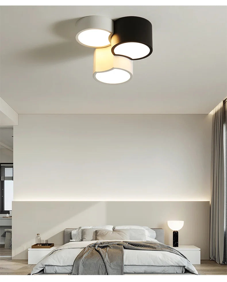 Luminárias de Teto Triangulares Ultrafinas para Sala de Estar e Quarto Lustres de Sala Decoração LED Chandelier de Teto