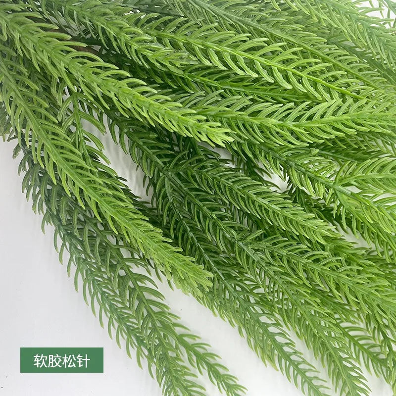 Artificial Pine Needles Decoração De Natal, DIY Fake Plants, Home Acessórios