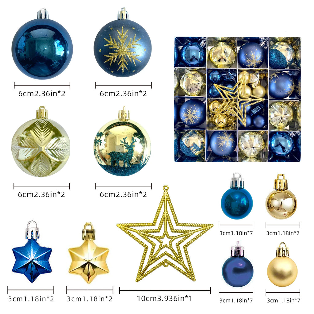 Bolas de natal ornamento conjunto árvore de natal pendurado pingente 2024 decoração de natal para casa presente de ano novo decorações navidad