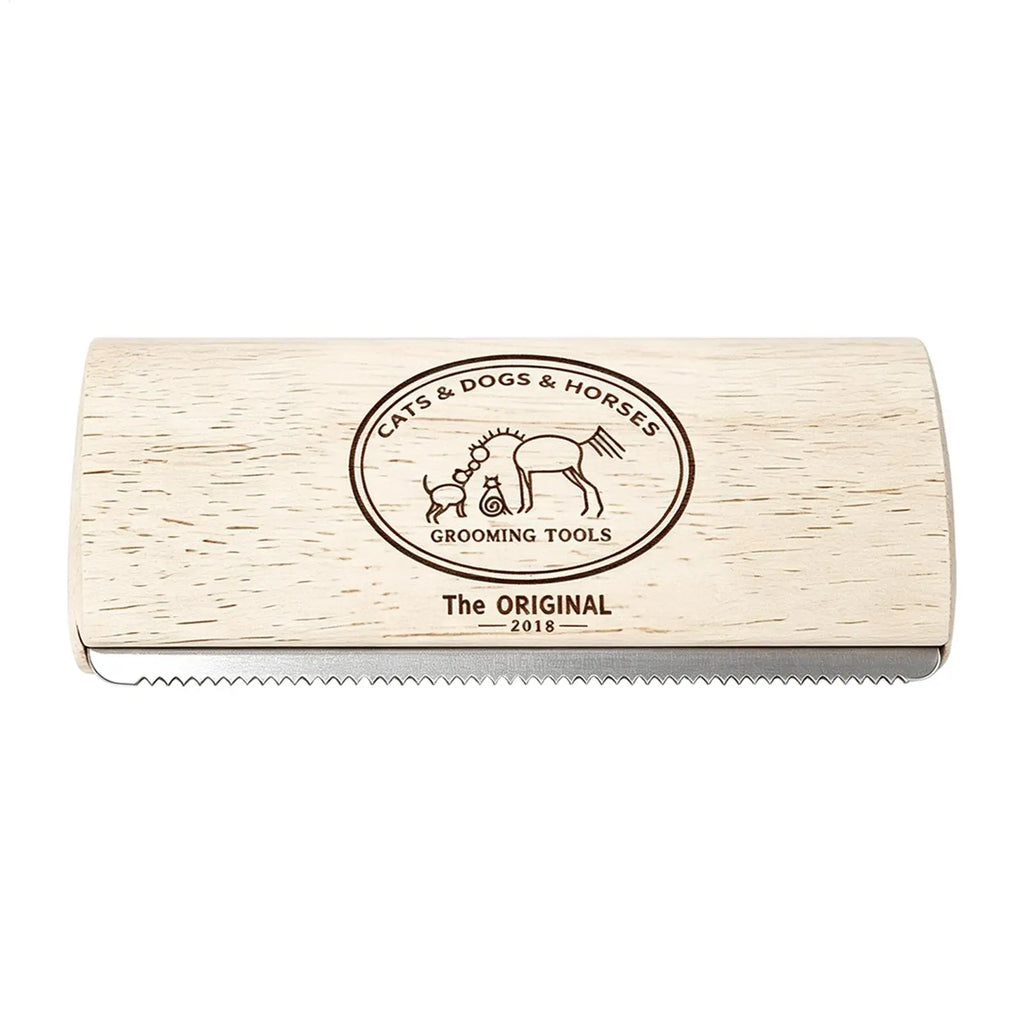 Escova para Remoção de Pelos de Animais de Estimação, Escova de Desembaraço e Tosa com Dentes de Metal e Cabo de Madeira, Produtos de Beleza para Gatos, Escova para Remoção de Pelos de Cavalos, Escova para Cães