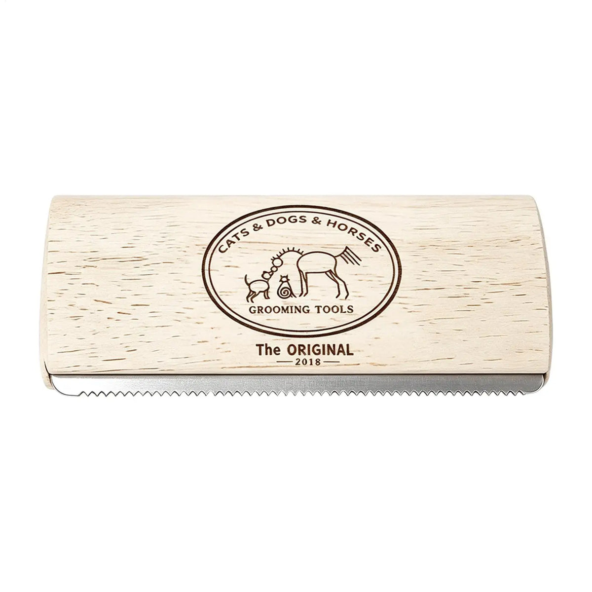 Escova para Remoção de Pelos de Animais de Estimação, Escova de Desembaraço e Tosa com Dentes de Metal e Cabo de Madeira, Produtos de Beleza para Gatos, Escova para Remoção de Pelos de Cavalos, Escova para Cães
