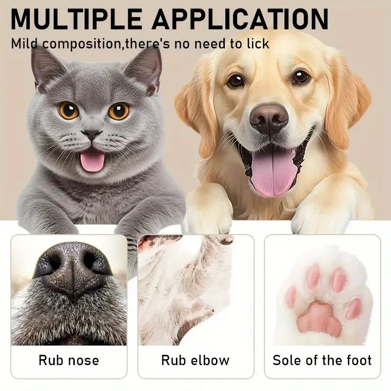 45g cão nariz e pata bálsamo cão pata creme gatos cães pata protetor creme pet pés hidratante pet crack pés reparação acessórios para animais de estimação