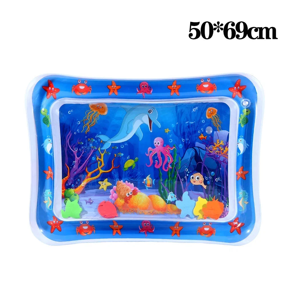 Tapete de jogo sensorial de água para animais de estimação, para gatos e cães, almofada de resfriamento espessada, brinquedo interativo para animais de estimação, verão, atividade interna