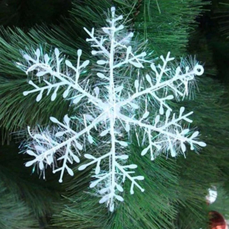 Natal Snow White Tree Decorações, Holiday Party, decoração de casa, 10 sacos