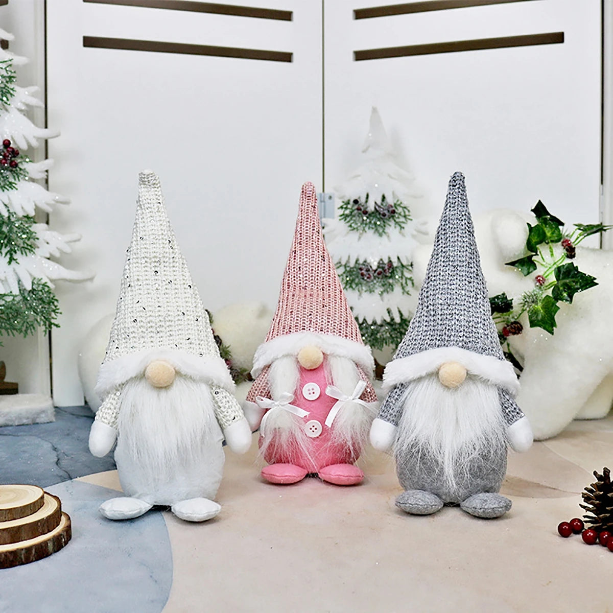 Gnome natal boneca sem rosto ornamento feliz natal decorações para casa 2024 navidad natal cristmas presente de natal ano novo 2025