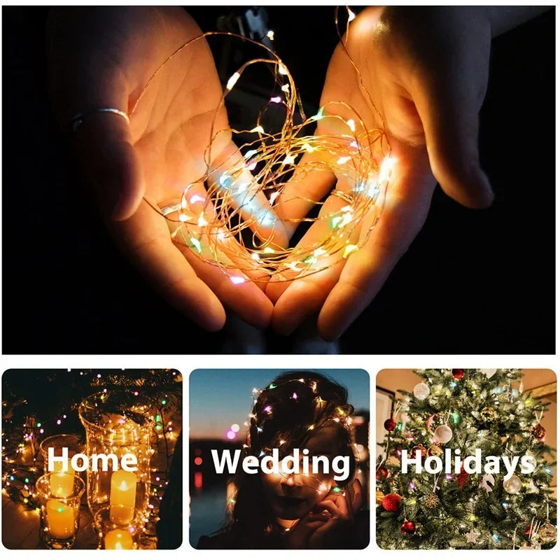 7m/12m/22m/32m led solar string luzes de fadas caminho ao ar livre guirlandas lâmpada pátio à prova dwaterproof água natal casamento jardim luzes rua