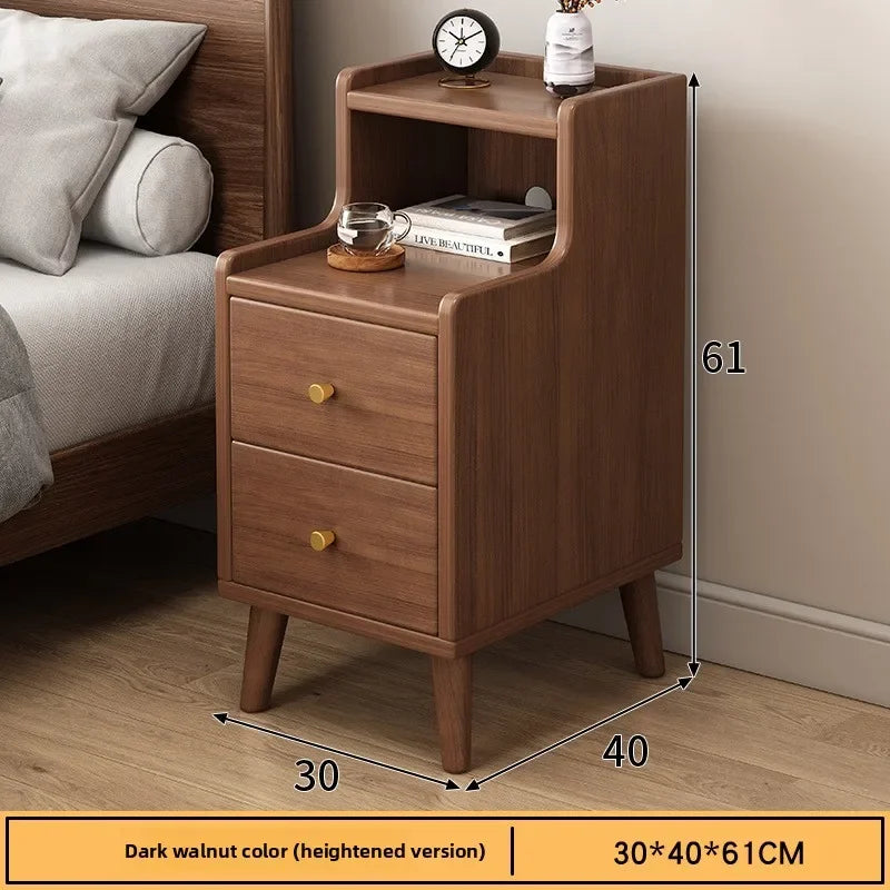 Mesa de Cabeceira Multifuncional para Casa, Armário Estreito de Armazenamento para Quarto Pequeno, Armário de Cabeceira Kasa & Pet