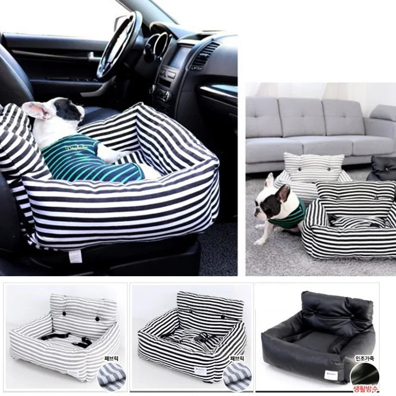 Assentos de carro para cães de viagem, céu estrelado azul, para cães pequenos e médios, capa de cama para transportar animais de estimação, produtos confortáveis e quentes para animais de estimação