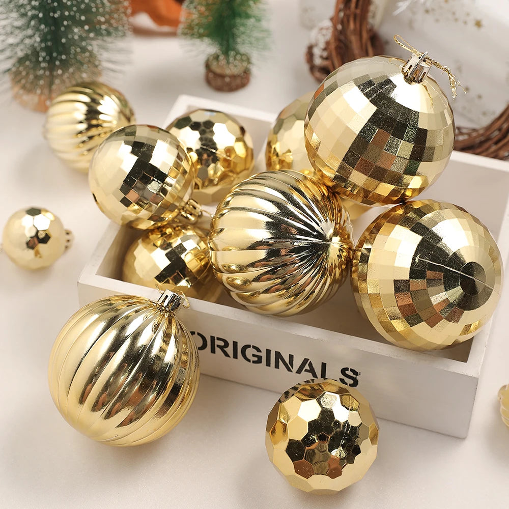 30 pçs bola de natal decoração do quarto casa pendurado bola 2025 árvore de natal pingente decoração festa presente de ano novo acessórios navidad