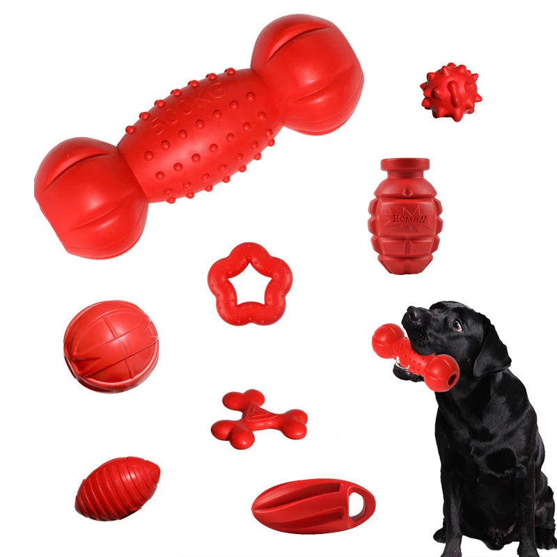 Brinquedo de mastigar para animais de estimação, durável, tpr, pequeno, grande, molares, golden retriever, labrador, brinquedos educativos interativos, suprimentos para animais de estimação, acessórios
