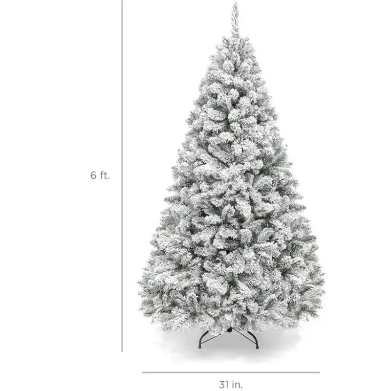 1-2PCS Árvore de Natal Artificial de 45cm, Árvore de Pinheiro Coberta de Neve
