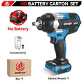 Onevan 1800n.m chave elétrica sem escova 1/2 polegada chave de impacto sem fio chave de fenda ferramenta reparo do carro para makita 18v bateria pino