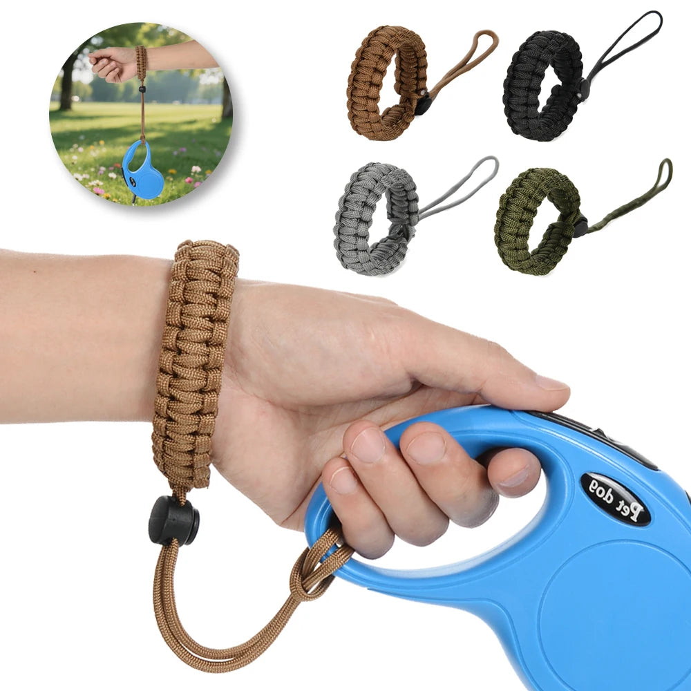 Trela de cachorro mão livre anti-queda pulseira ajustável para filhote de cachorro retrátil corda de tração chihuahua yorkie acessórios