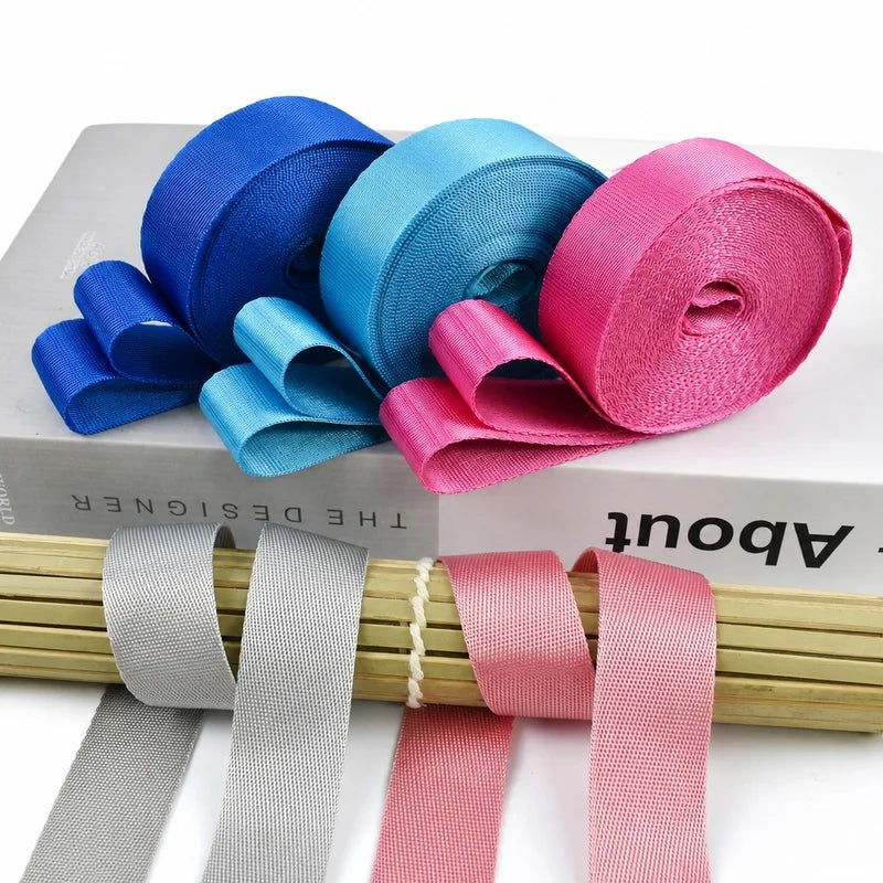 Fita de Nylon de 5M 20/25/32/38/50mm para Alça de Mochila, Coleira de Pet, Cinto de Segurança, Fita Decorativa