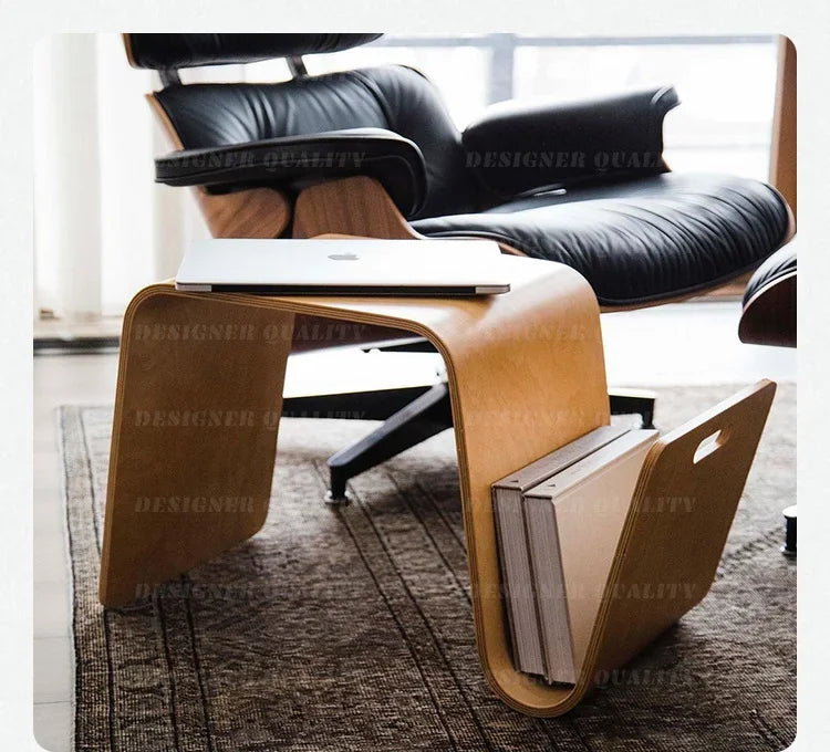 Mesa de centro nórdica minimalista, peça central chique de madeira maciça, ideal para salas de estar e cantos de varanda, simples e elegante