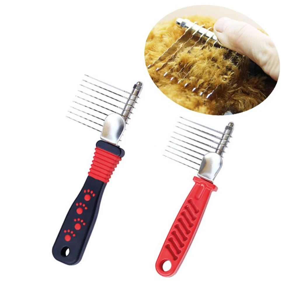 Pet Conjunto De Limpeza De Cerdas, Cães e Gatos Slicker Brush, Nail Clipper File, Depilação, Luvas, Flea Combs