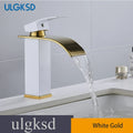 Cachoeira Bacia Do Banheiro Torneira Da Pia Single Handle Mixer Tap Hot & Cold Torneiras Misturadoras De Água Do Banheiro Deck Montado Torneiras Guindaste Da Bacia