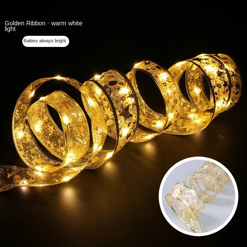 Decoração de natal fita luzes de fadas ornamento da árvore de natal luzes da corda de natal navida natal decoração de ano novo 2025 - Kasa & Pet