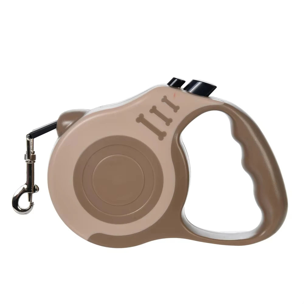 Coleira Retrátil para Cães 3m 5m Automática com Trava de Segurança em Nylon para Cães de Porte Médio, Grande e Pequeno para Caminhadas ao Ar Livre, Trilhas e Viagens Kasa & Pet