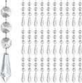 Decorações para árvore de natal, 30 peças, pingentes de cristal acrílico transparente para natal, ano novo, decoração de casamento, acessórios diy