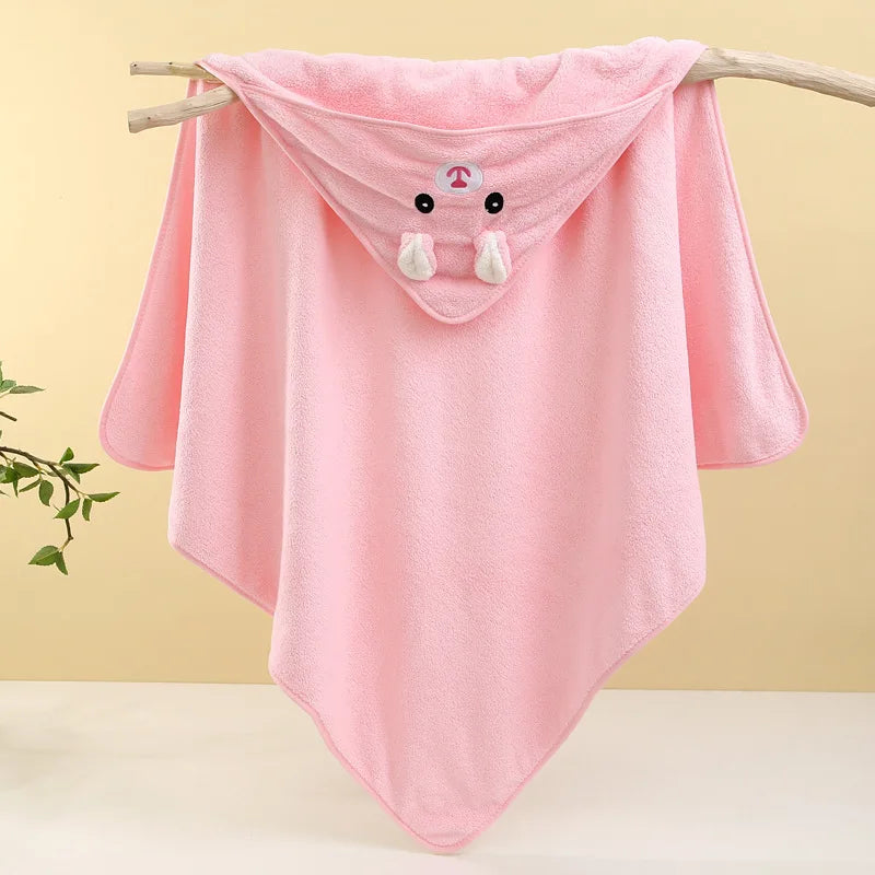 Toalha de banho fofa para bebê, toalha absorvente macia para recém-nascidos, cobertores para bebês para meninas e meninos