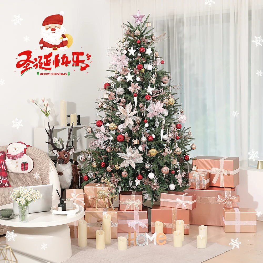 30 pçs bola de natal decoração do quarto casa pendurado bola 2025 árvore de natal pingente decoração festa presente de ano novo acessórios navidad