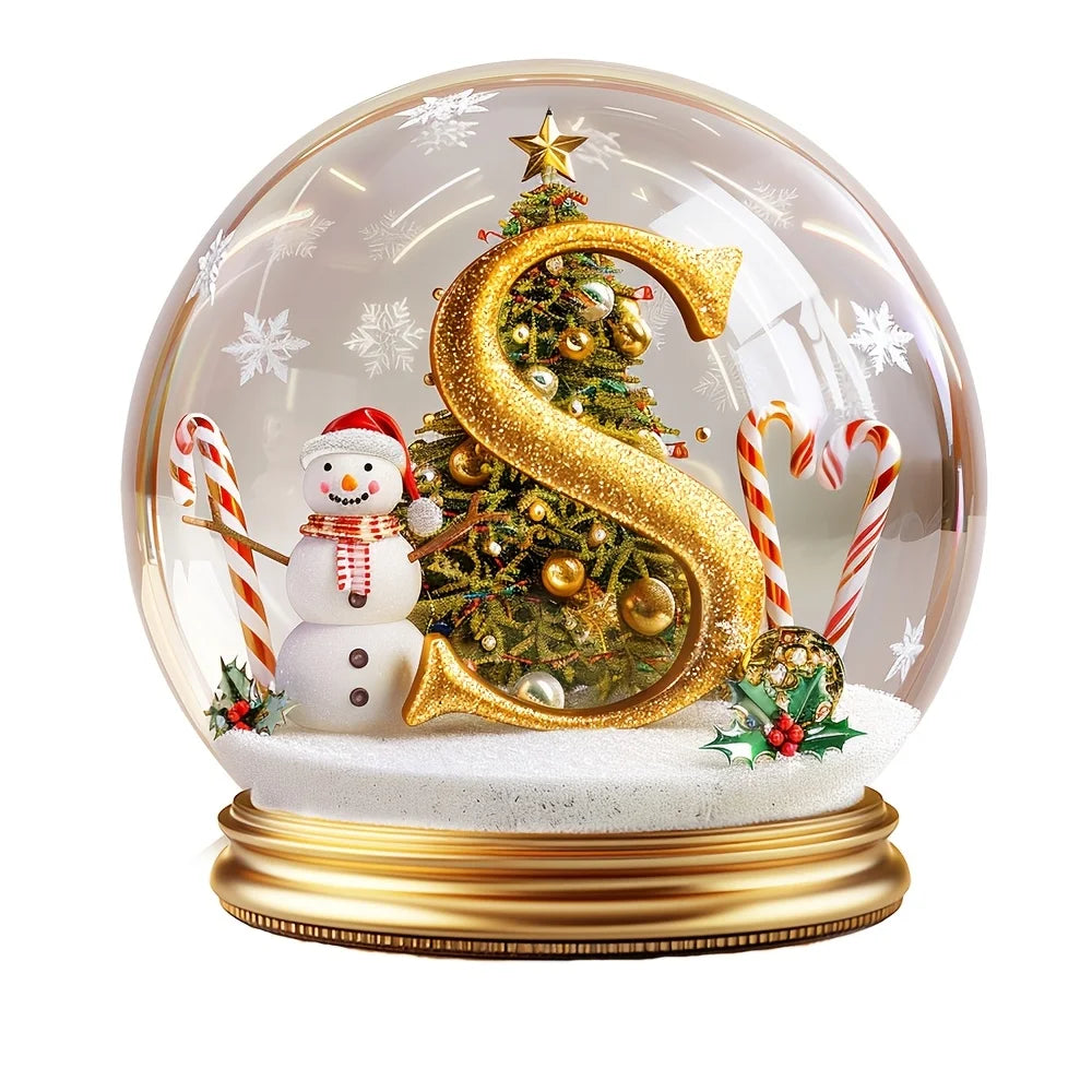 Decorações de árvore de natal letras mistas ornamento de mesa família retrato decoração fazenda férias decoração de mesa acrílico