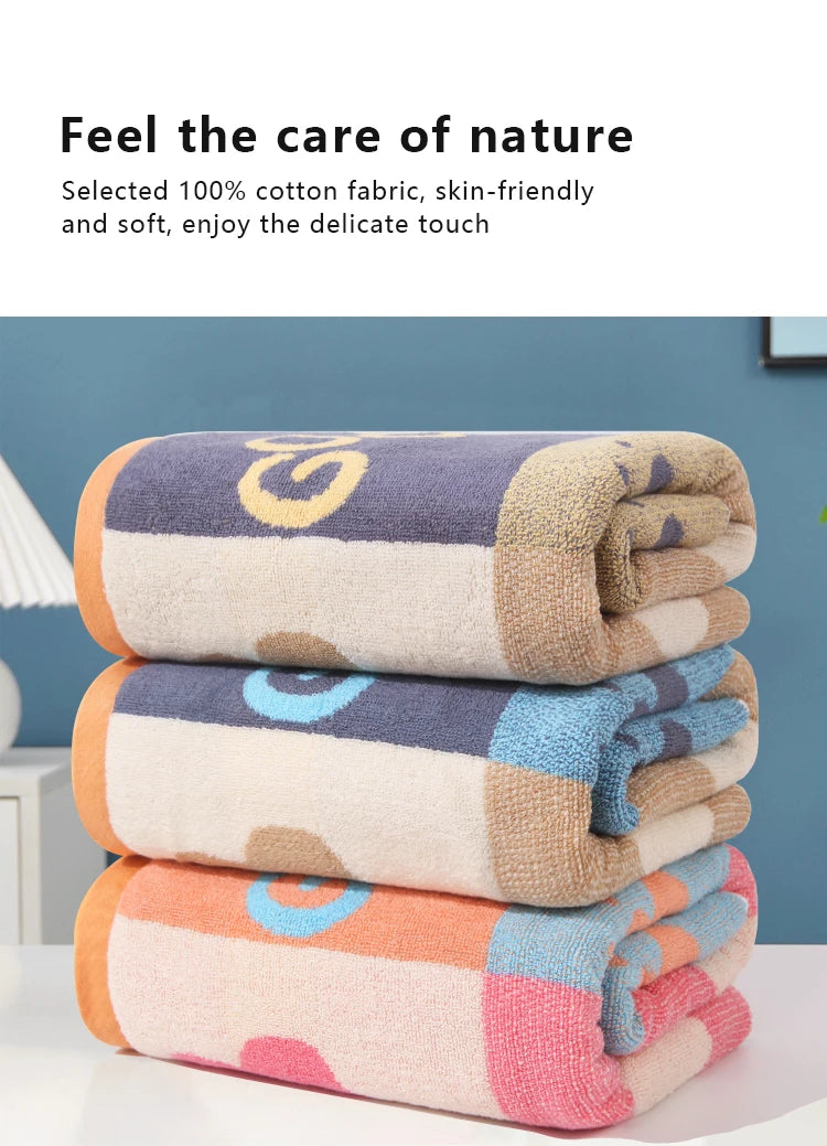 Toalha de banho grossa 100% algodão feita de algodão puro, macia e absorvente, adequada para uso doméstico masculino e feminino, 70*140