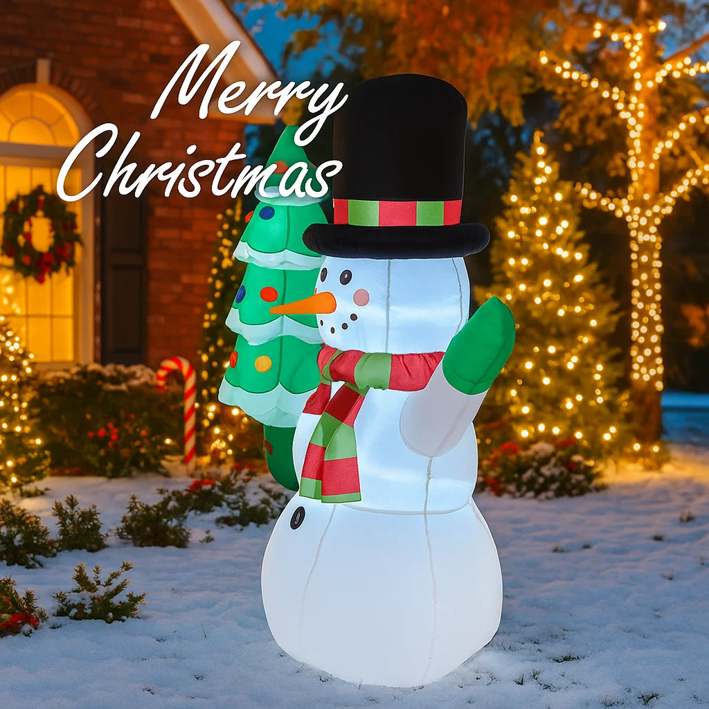 3m/10ft boneco de neve árvore de natal decorações de natal casa brinquedos infláveis com luzes led quintal festa de natal diy decoração suprimentos