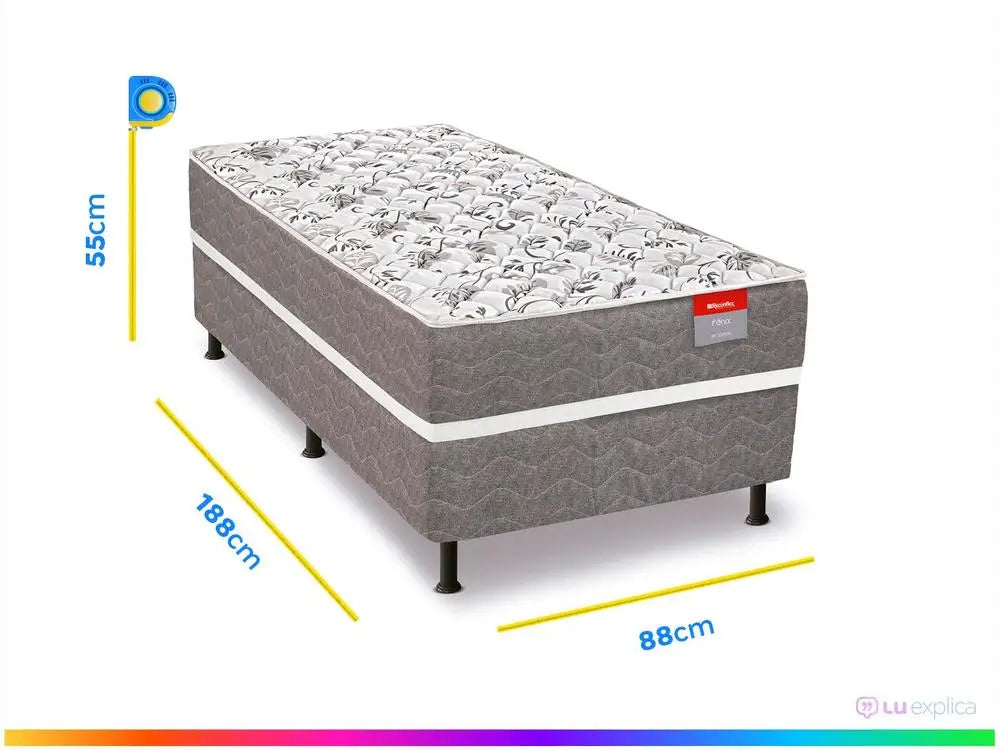 Cama Box Solteiro Reconflex Conjugada Fenix