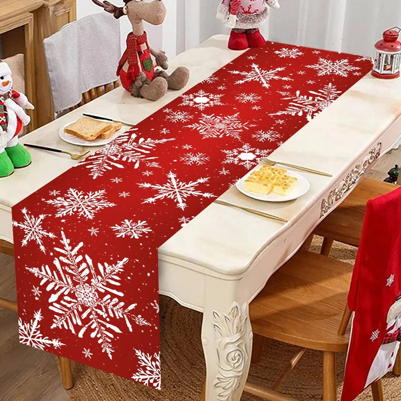 Feliz natal corredor de mesa natal capa de mesa decorações de natal para casa 2025 navidad natal presentes ano novo 2026 toalha de mesa