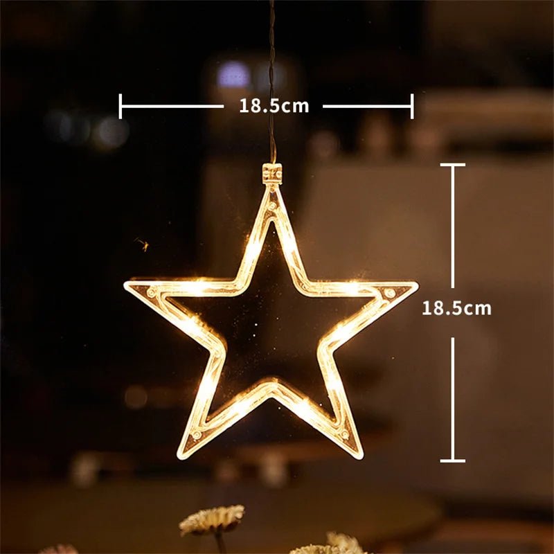 Natal led luz floco de neve santa pendurado otário lâmpada janela ornamentos decoração para casa natal navidad 2023 decoração de ano novo - Kasa & Pet